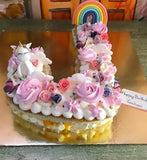 Elegant Monogram Letter J Cake Topper for Birthdays