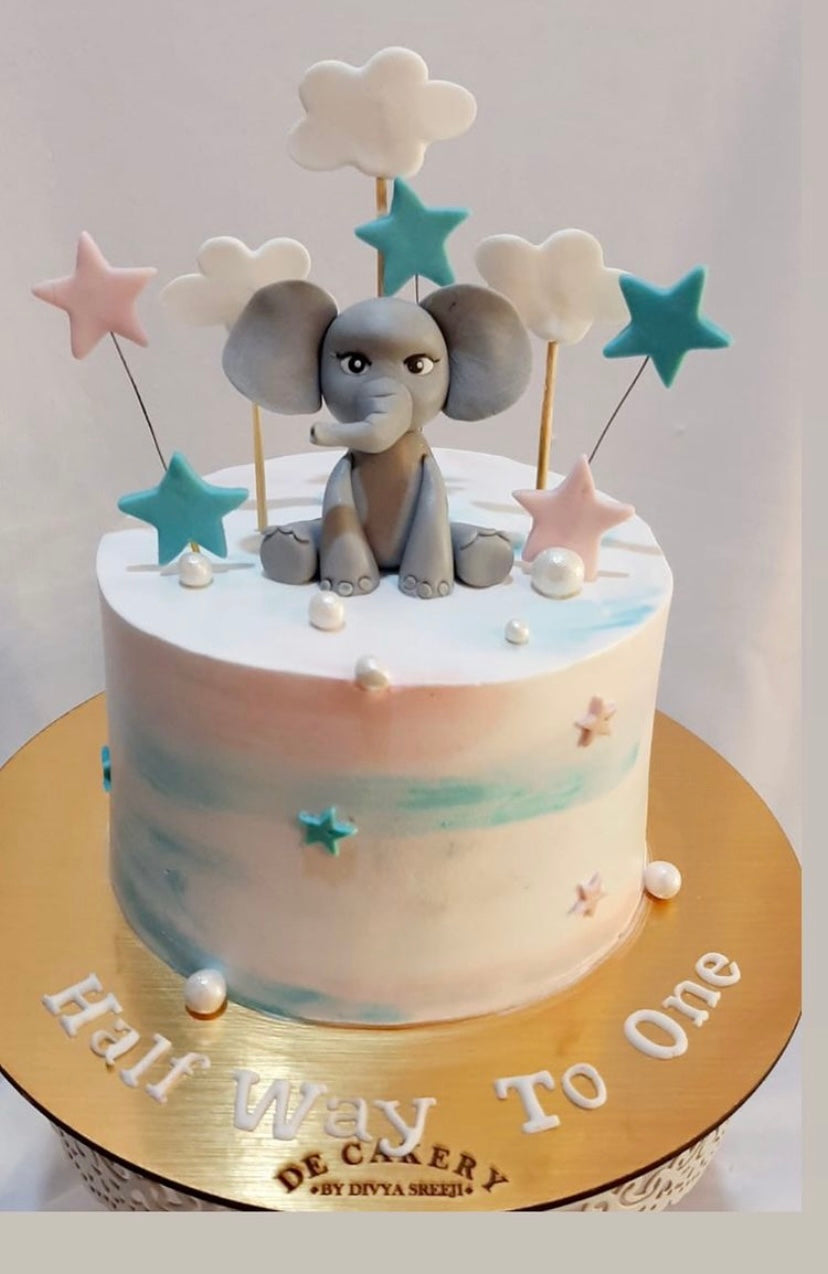 Baby Elephant Cake for Babies – De Cakery